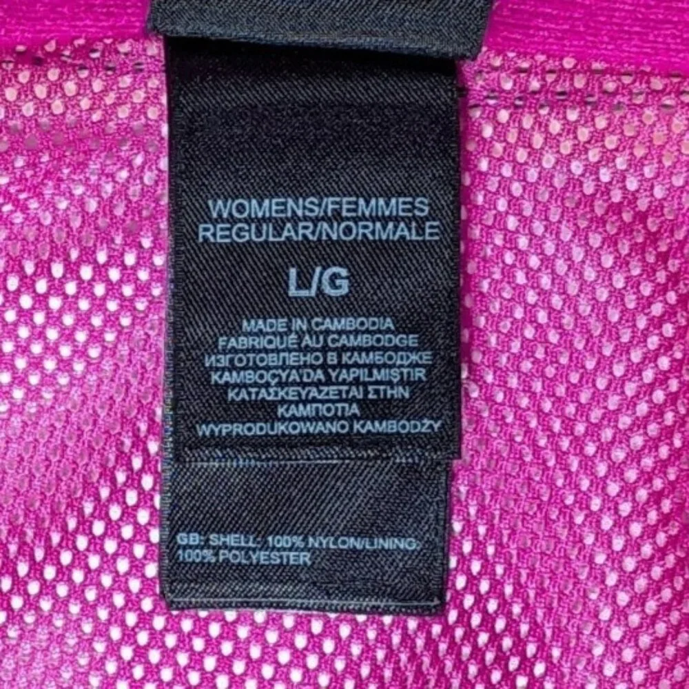 The North Face Resolve Jacket Women's Large Black Pink HyVent Waterproof - Picture 5 of 14